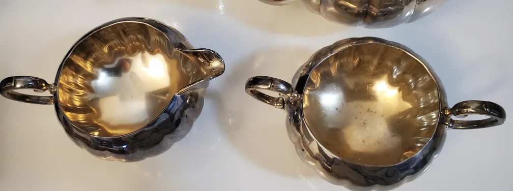 Antique Victorian Plate Silver Tea Set image indicator(6)