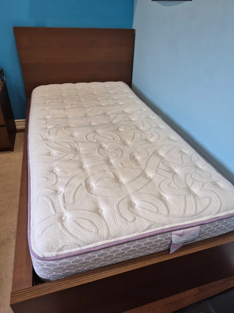 Single Ikea Bed Frame with Mattress & Storage image indicator(2)