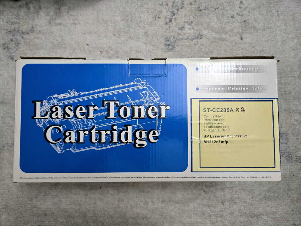 Laser Toner Cartridge x2 for HP LaserJet Pro P1102/M1212nf