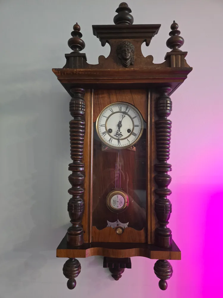 Antique Wooden Wall Clock thumbnail