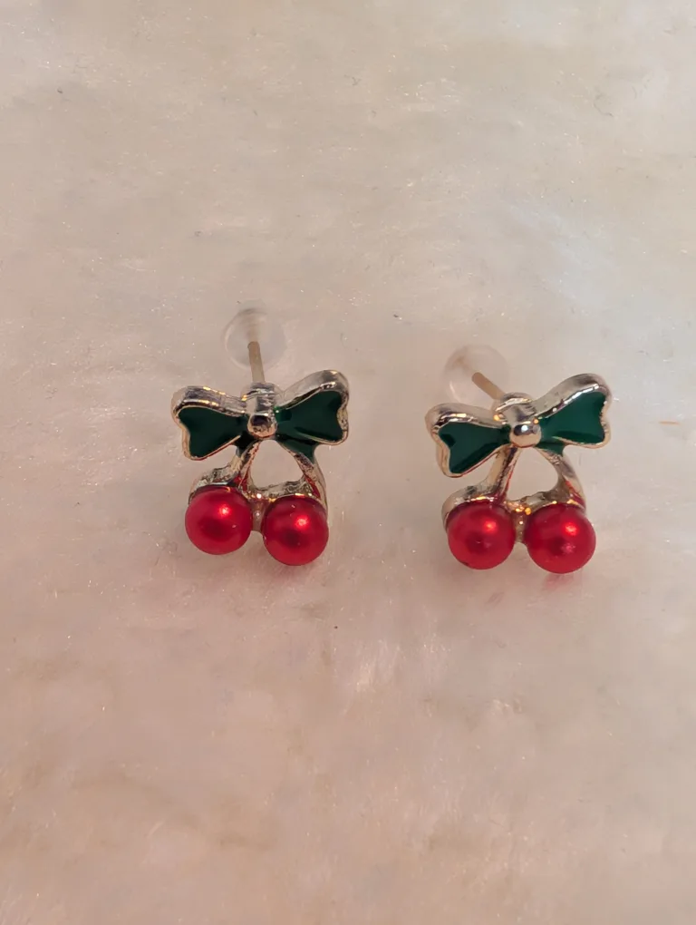 Cherry Earrings - Cute & Fun! thumbnail