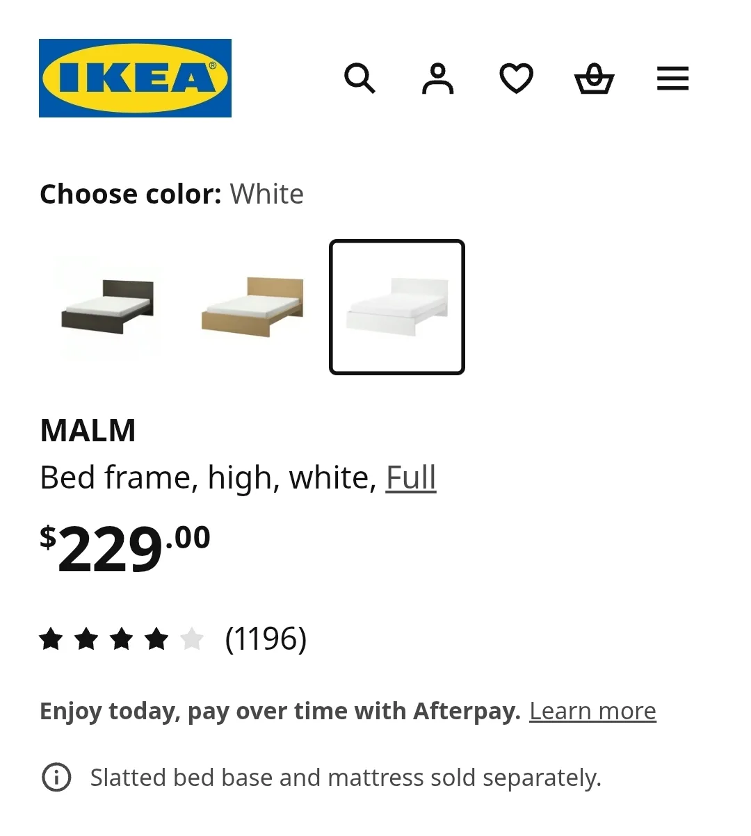 IKEA MALM Full Bed Frame + 4 storage drawers image indicator(2)