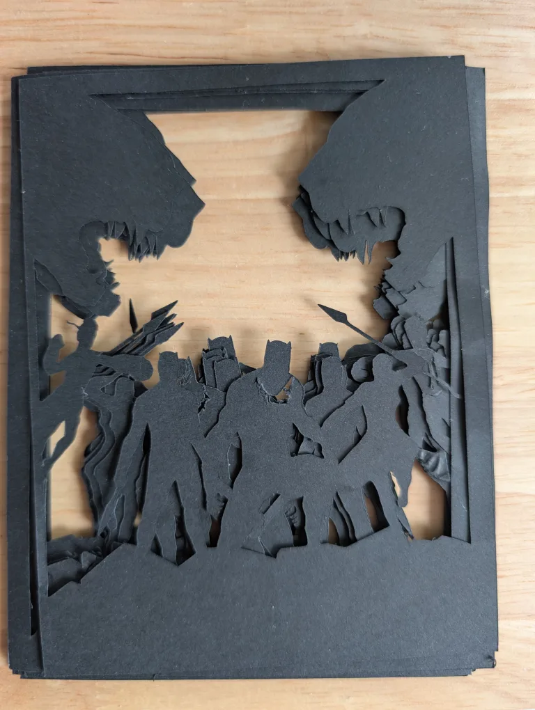 Black Panther Paper Cut Art thumbnail