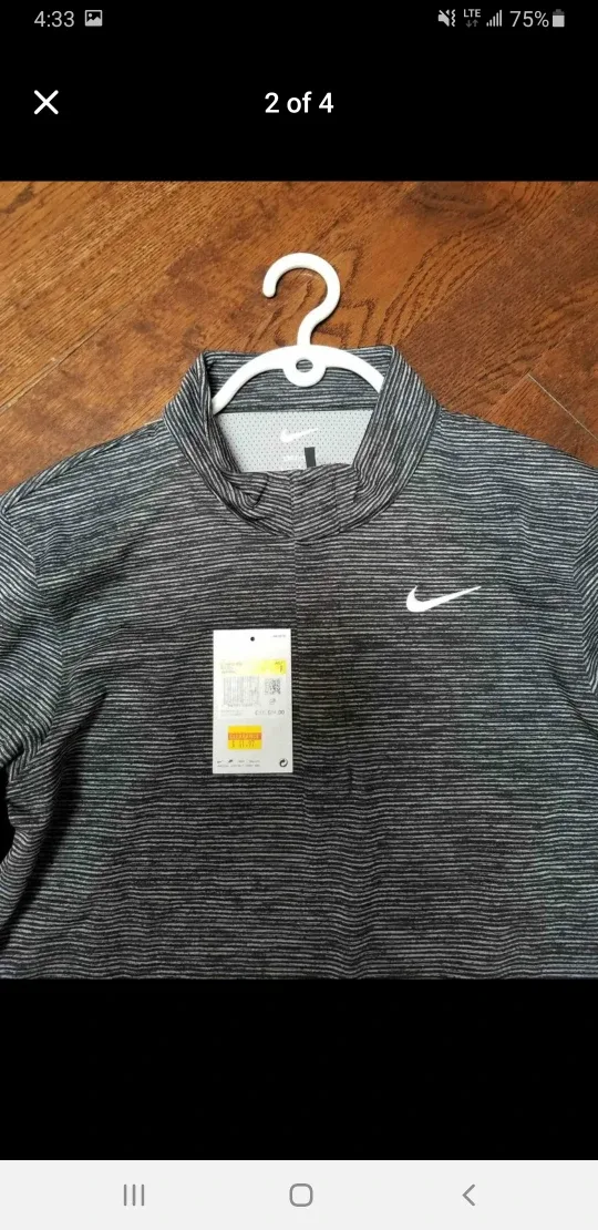 Nike Dri-FIT Pullover - Grey/Black thumbnail