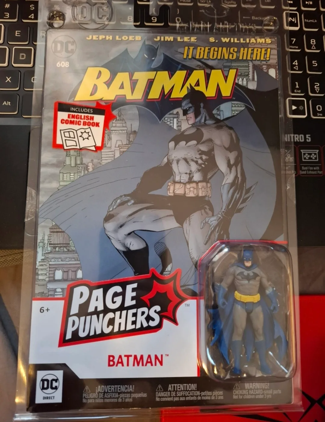 DC Page Punchers Batman Action Figure with Comic Book thumbnail