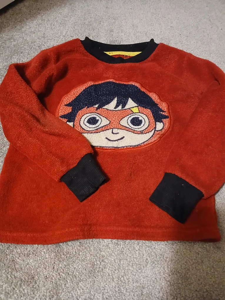 Ryan's World Red Fleece Pullover thumbnail