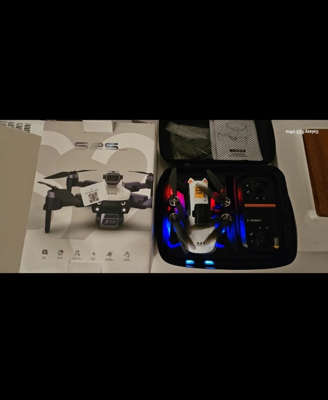 S2S White Dual 6K Drone with Bag image indicator(2)