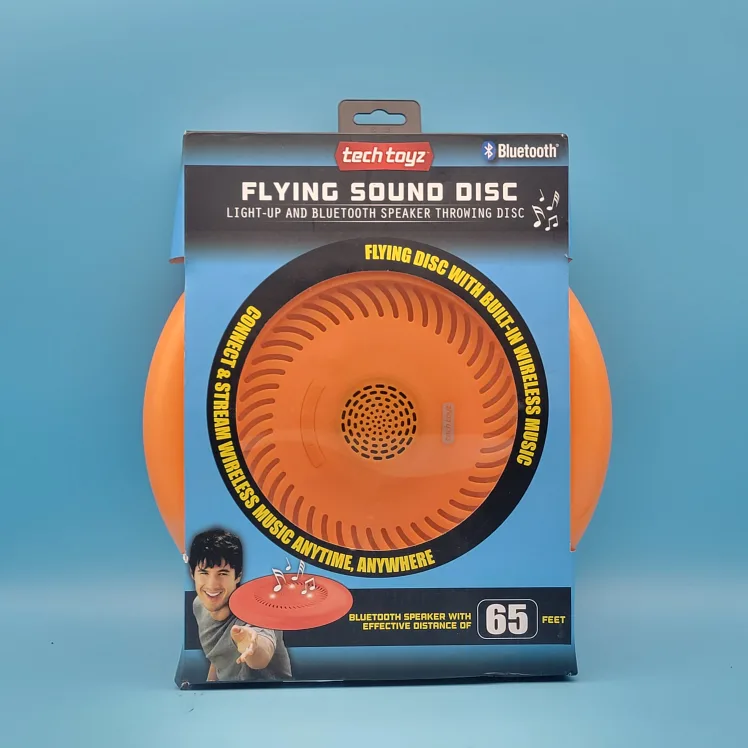 🥳NEW🤩 Tech Toyz FLYING SOUND DISC - Light Up Bluetooth Speaker thumbnail