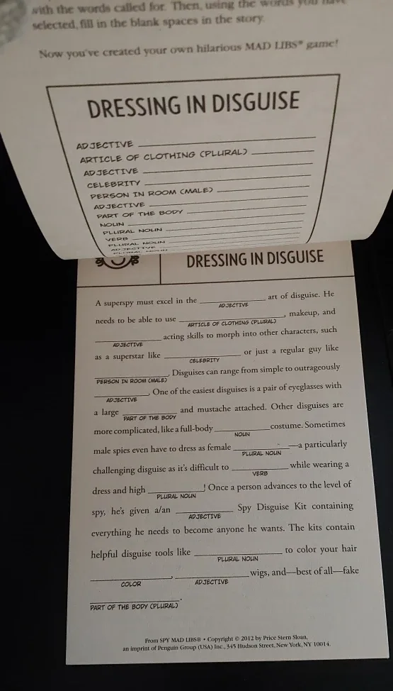 Lootcrate Spy Mad Libs image indicator(3)