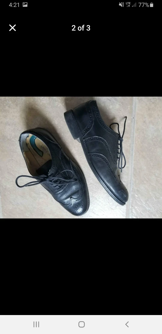 lNun Bush brand Black Leather Dress Shoes - photo 2