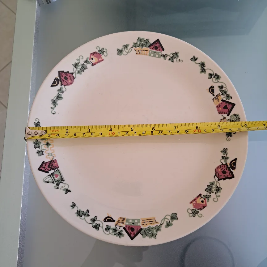 Corelle Birdhouse Pattern Dinner Plates image indicator(2)