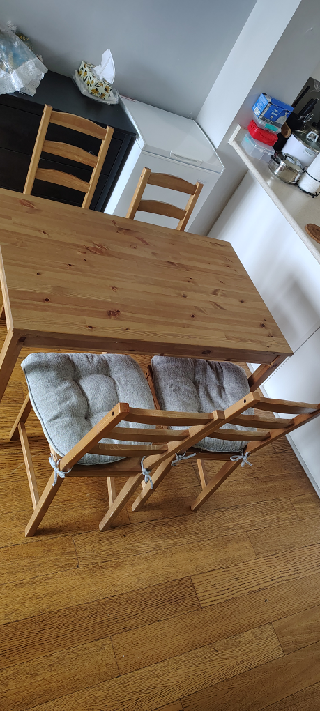 Dining Table(4 seater) with chairs and cushions - photo 2