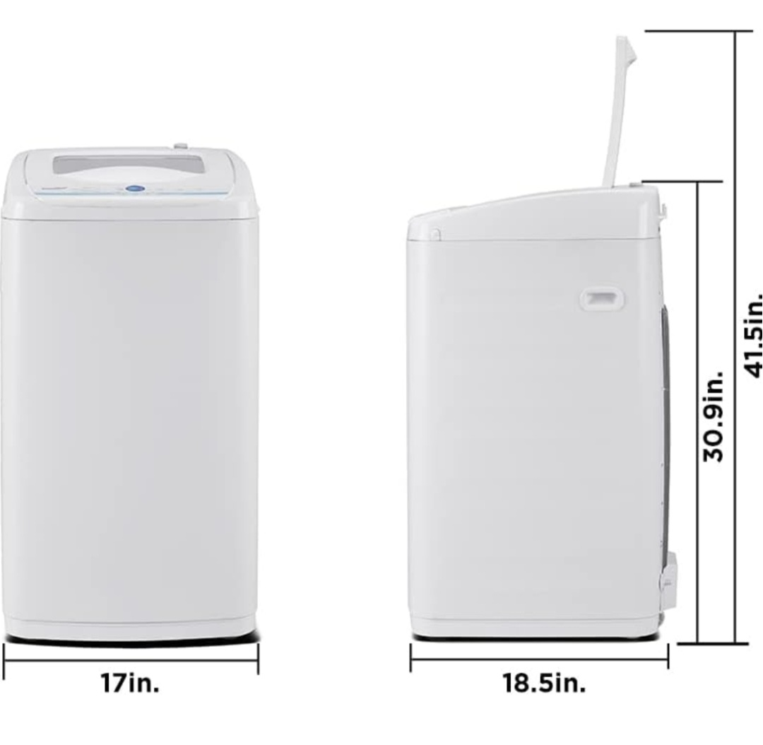 Comfee Portable 1.0 cu. Ft. Washing Machine - Ivory White - photo 5