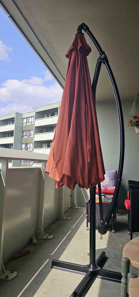 Hanging Patio Umbrella - Rust Colour - photo 2
