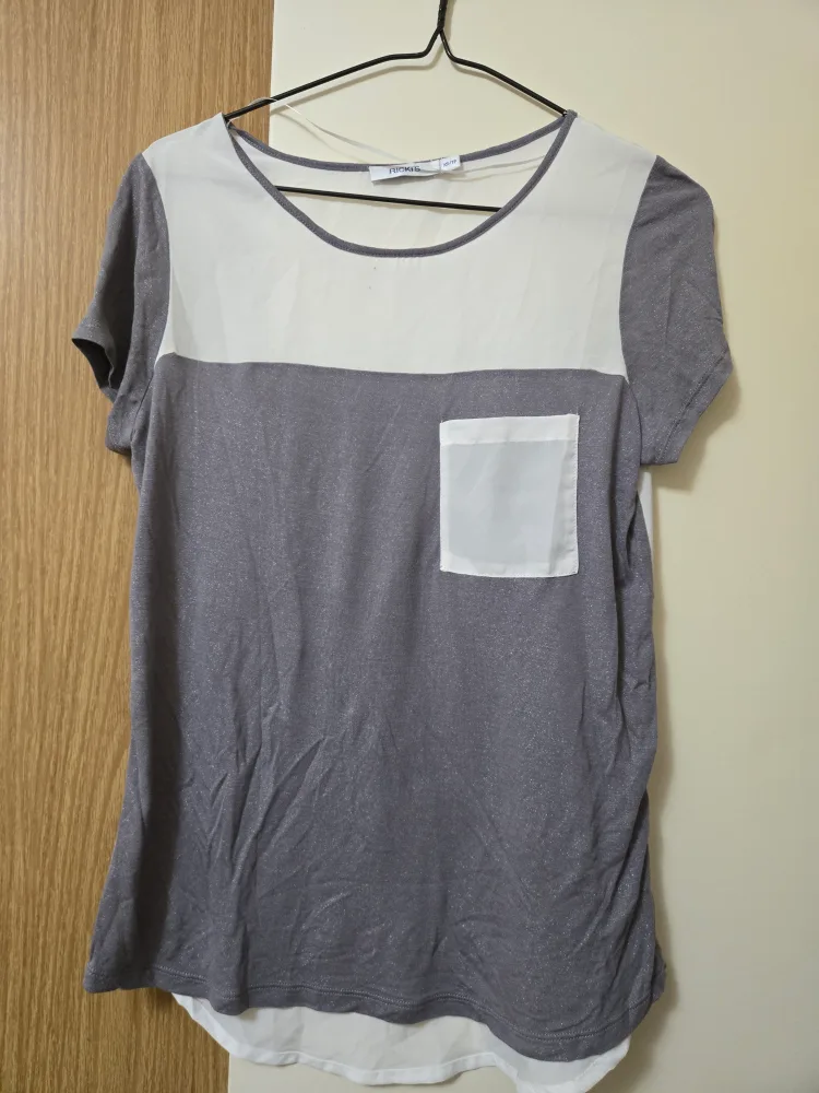 RICKIS XS/TP Grey & White Top thumbnail