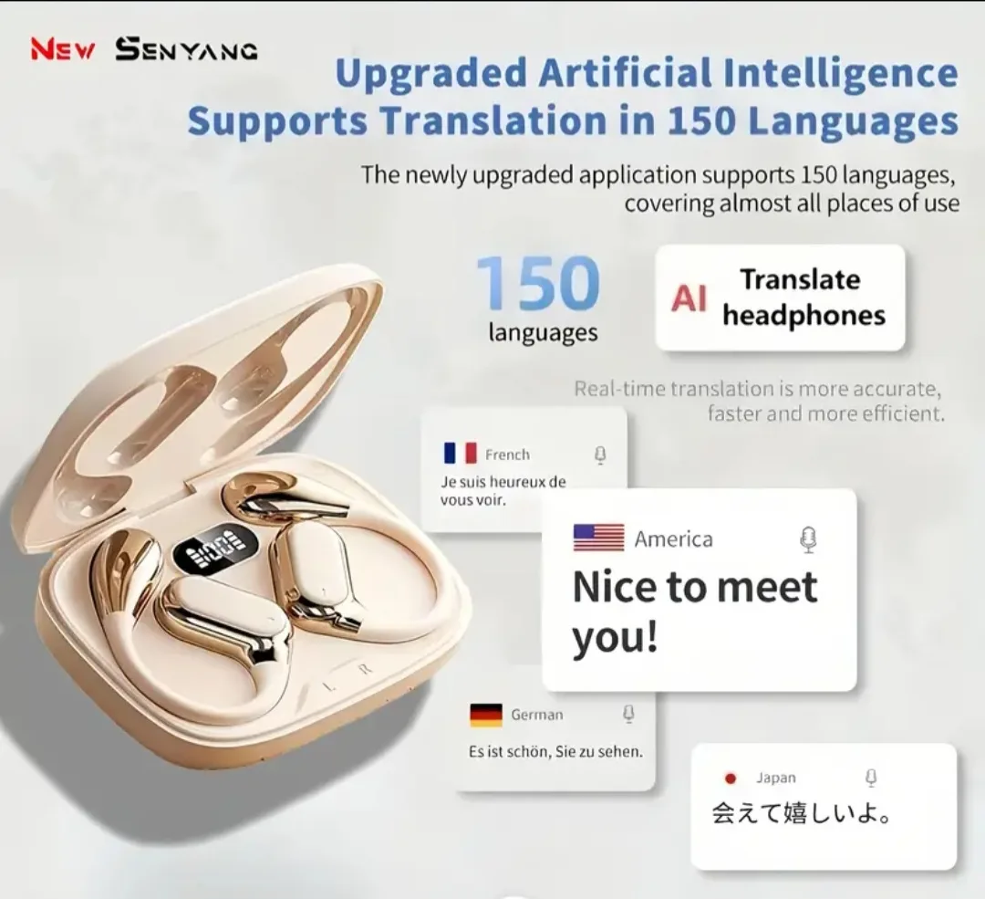 Senyang AI Translator Earbuds - NEW image indicator(4)