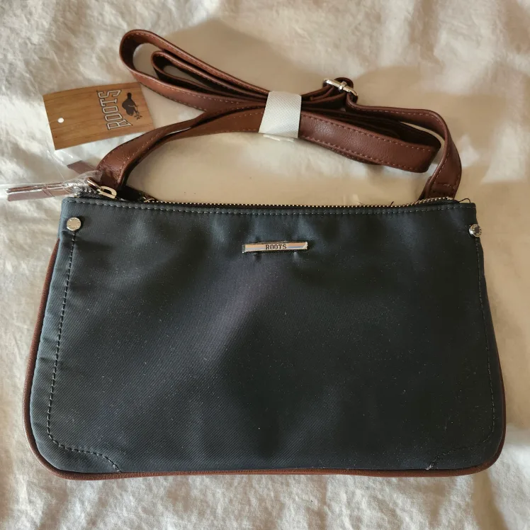 New Roots Gray/Green Crossbody Purse thumbnail