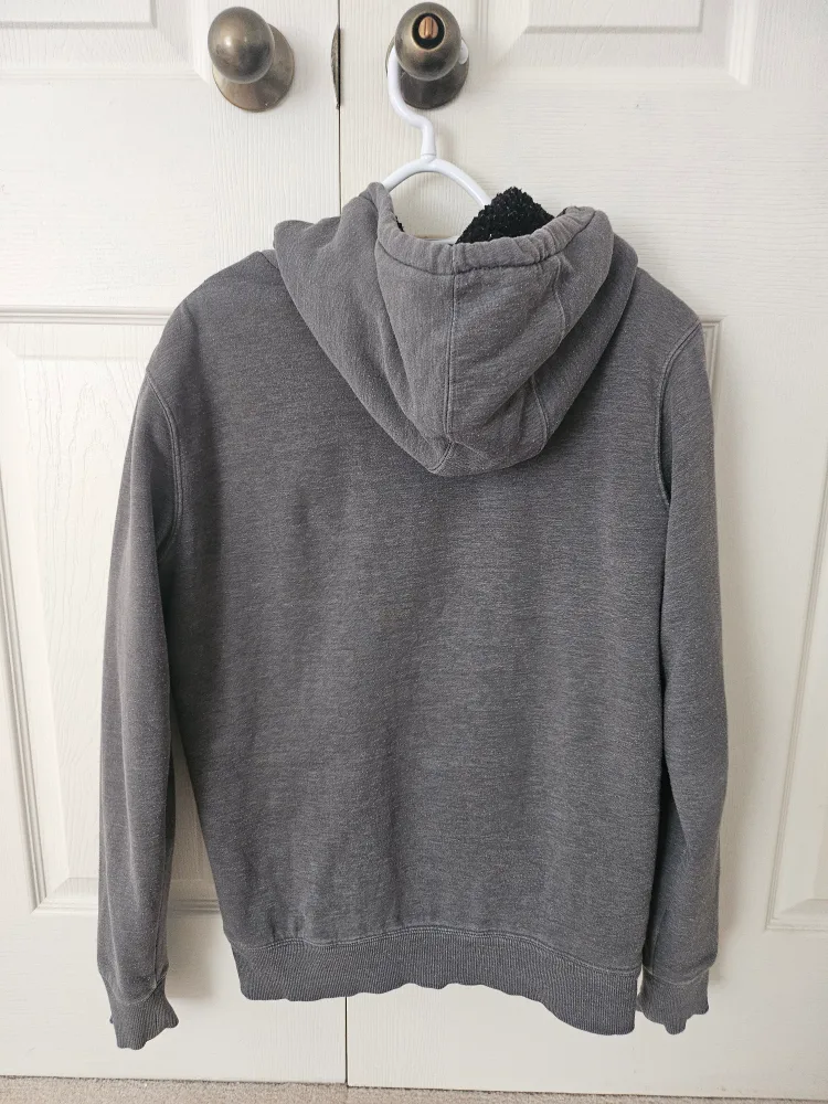 Quiksilver Grey Fleece-Lined Zip Hoodie image indicator(2)