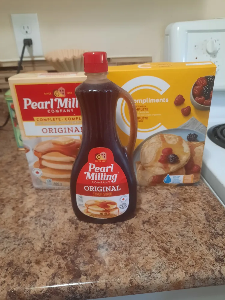 pancakes mixes and Original Syrup pick up only