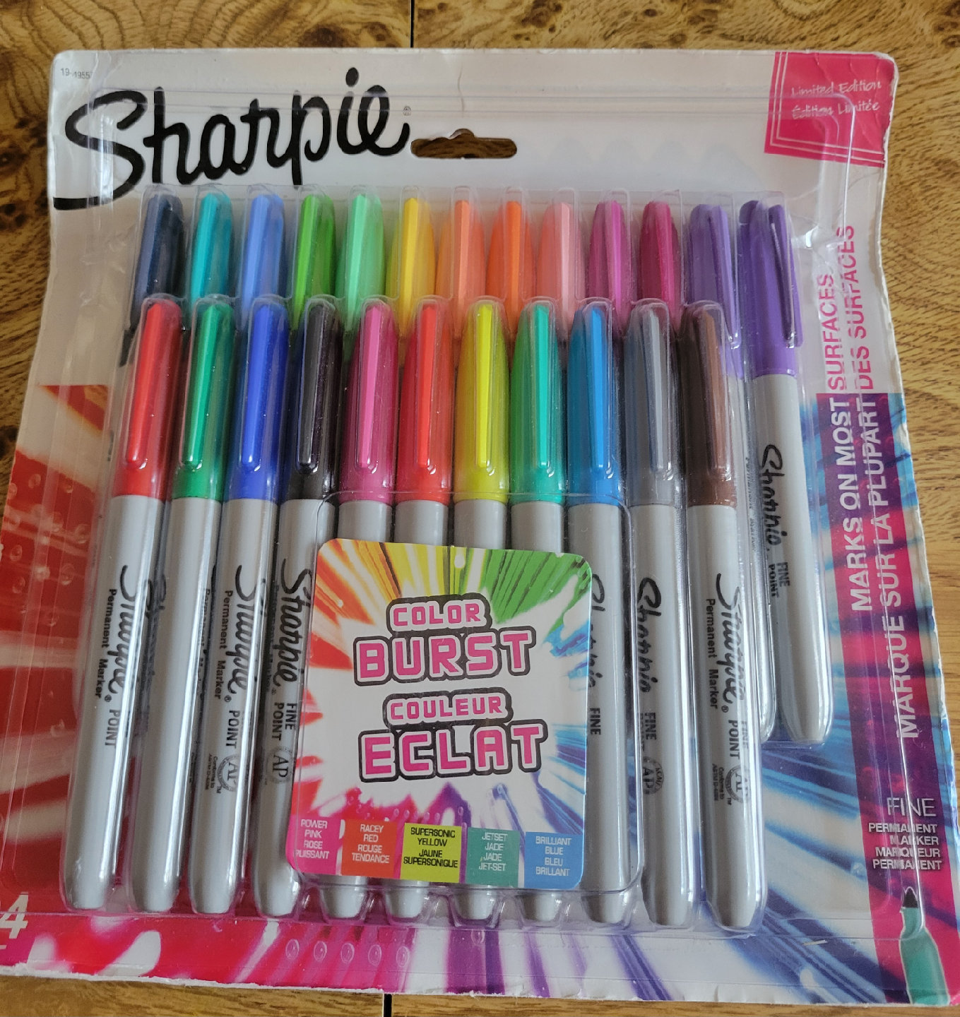 Sharpie Colour Burst Fine Point Markers, 24 Pack