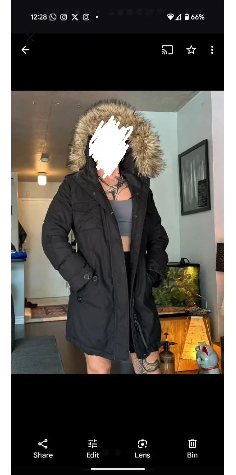 Aritzia West Parka Black Winter Coat image indicator(2)