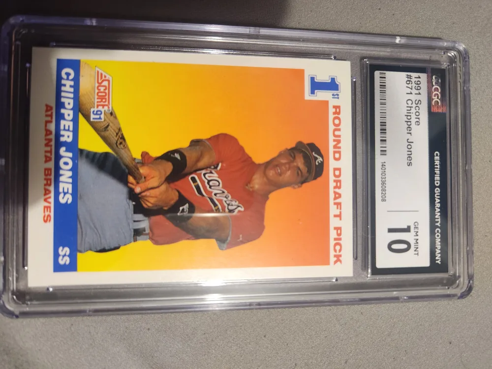 1991 Score Chipper Jones #671 Baseball Card