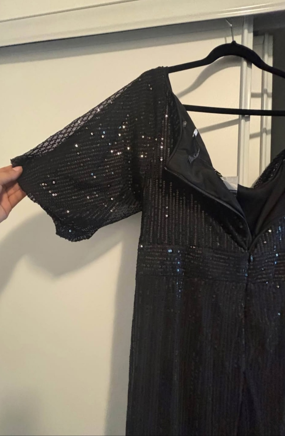 BNWT Black Sequence Evening Party Dress 2XL - photo 4