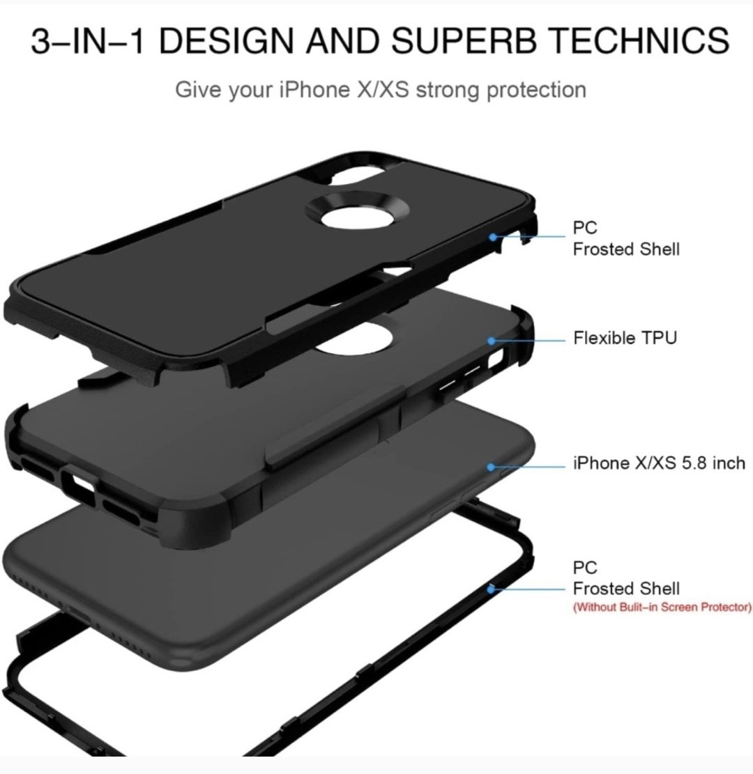 Black iPhone X/XS OtterBox Case - photo 5
