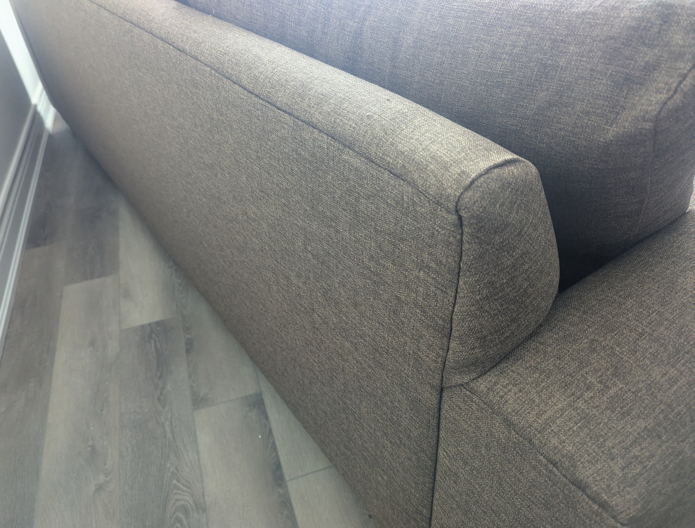 8' Brown Sofa and Ottoman Set - photo 3