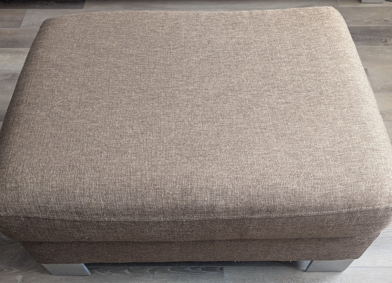 8' Brown Sofa and Ottoman Set - photo 5