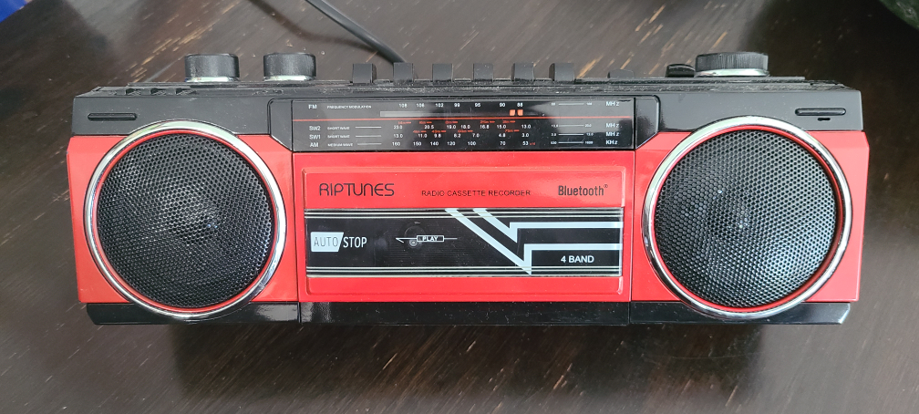 Riptunes Radio Cassette Recorder Bluetooth