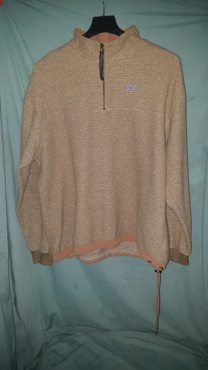 Vintage  Lee Sport NY Giants Fleece Pullover 7 Beige Denim Trim image indicator(6)