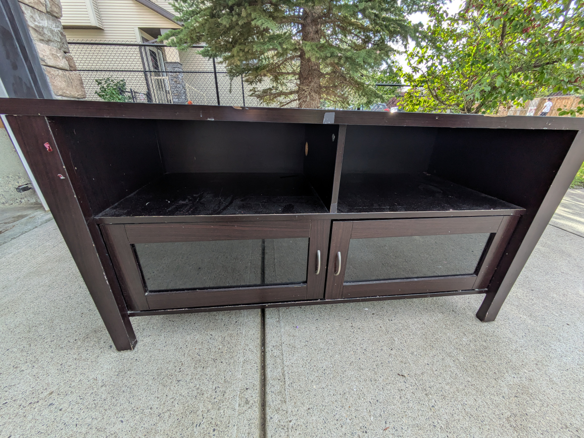 Dark Brown TV Stand - photo 2