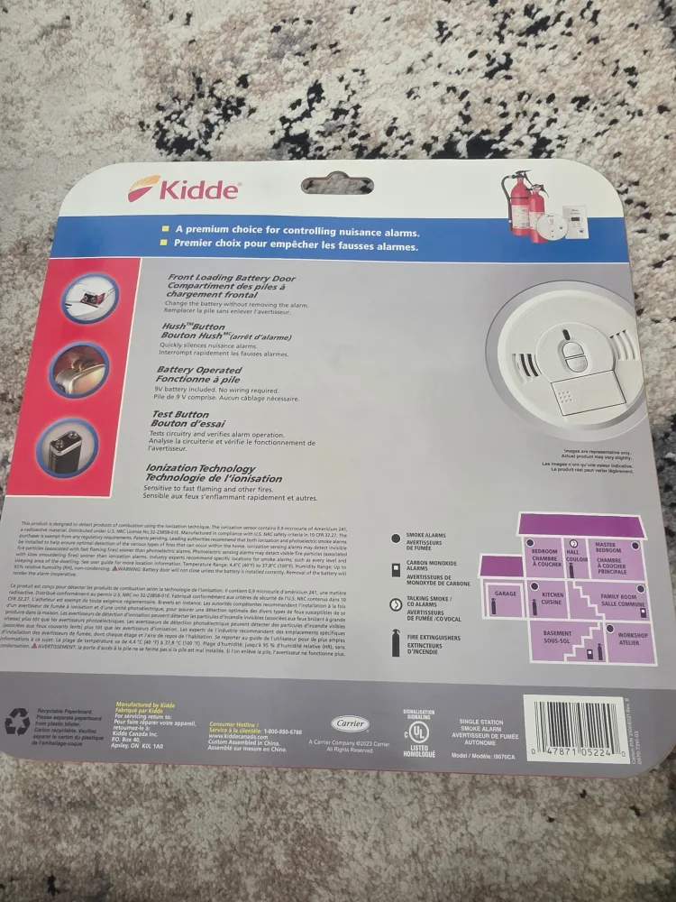 New Kidde i9070CAKT Smoke Alarm Set image indicator(2)