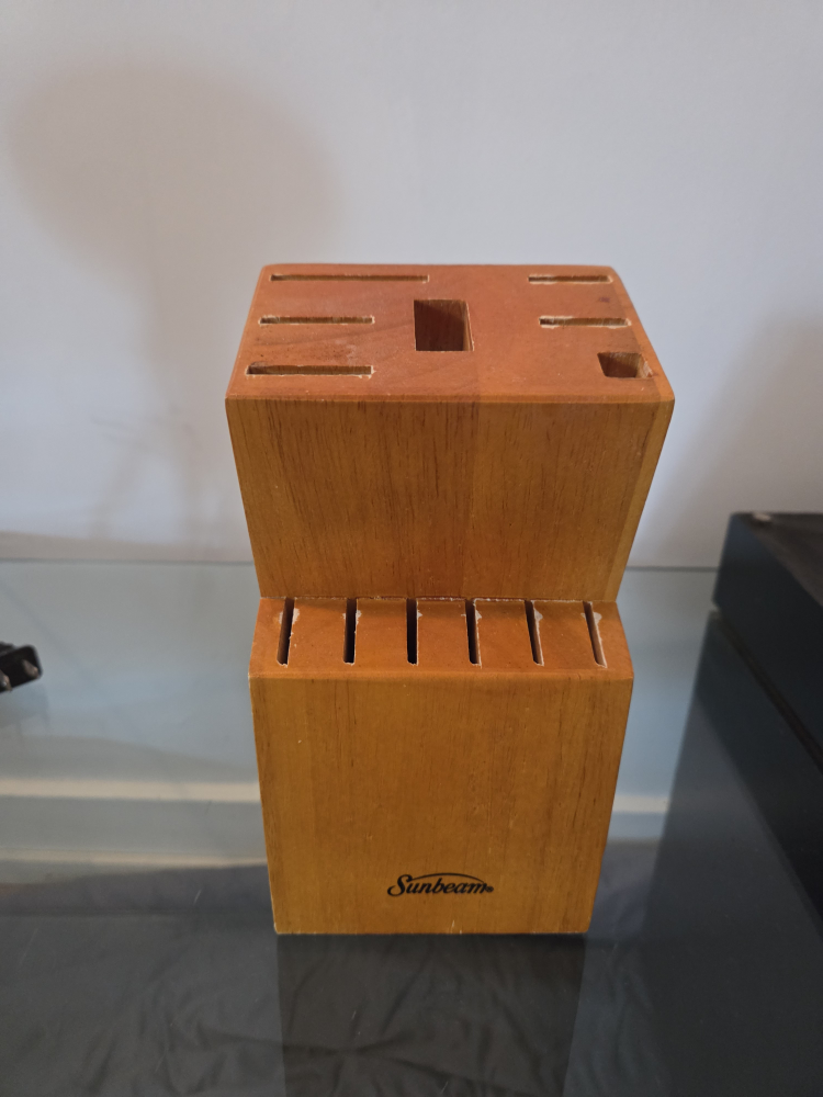 Sunbeam Wooden Knife Block