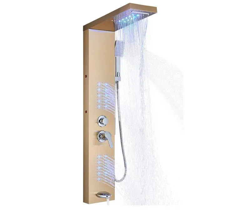 Brand New Gold Rainfall Shower Tower Column For Sale thumbnail