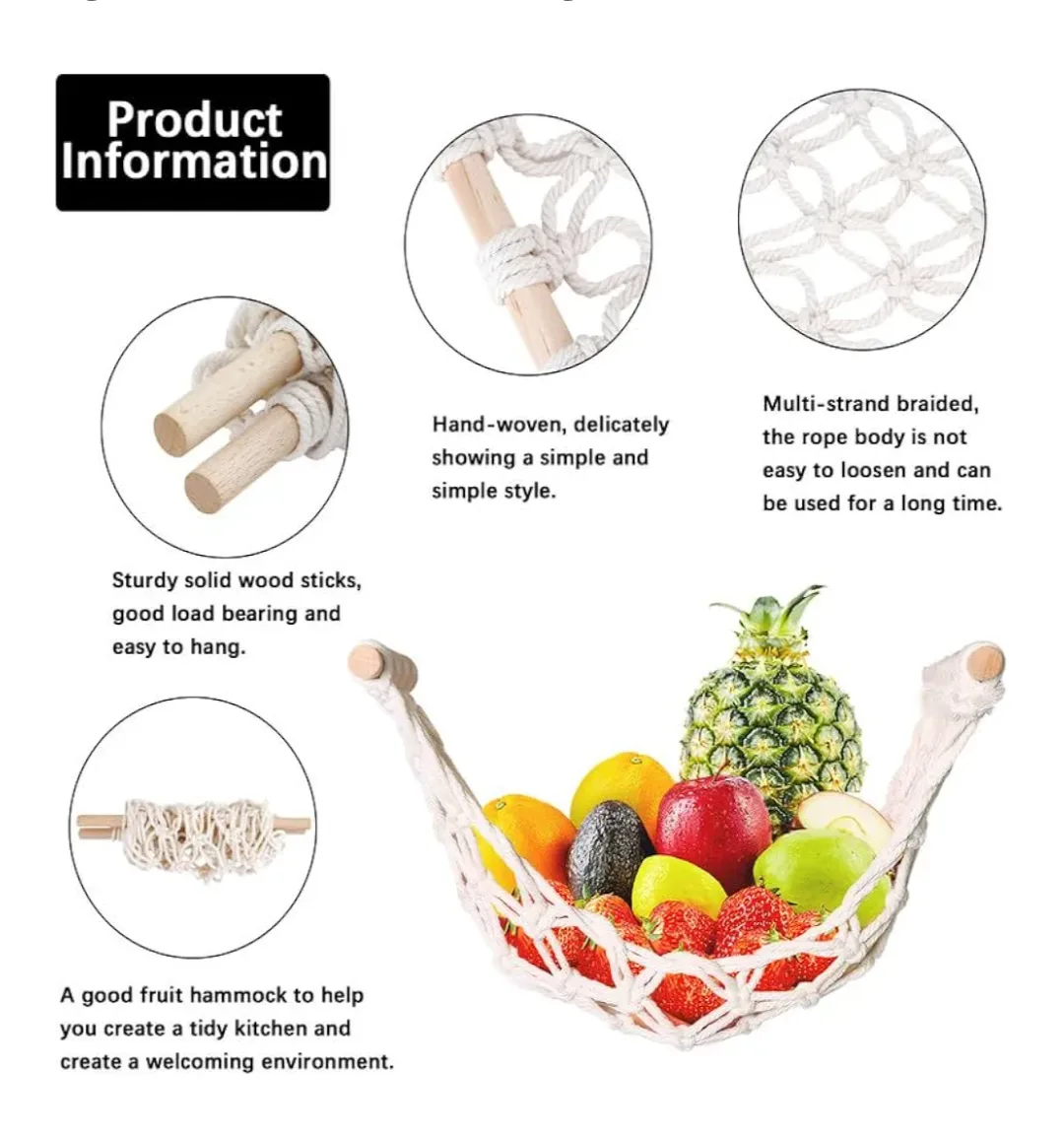 Macrame Fruit Hammock thumbnail