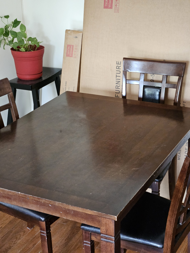 Dining Table Set with 4 Chairs