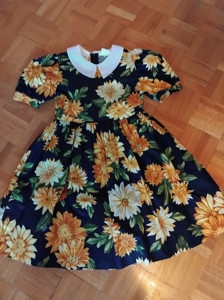 Girls Floral Print Dress thumbnail