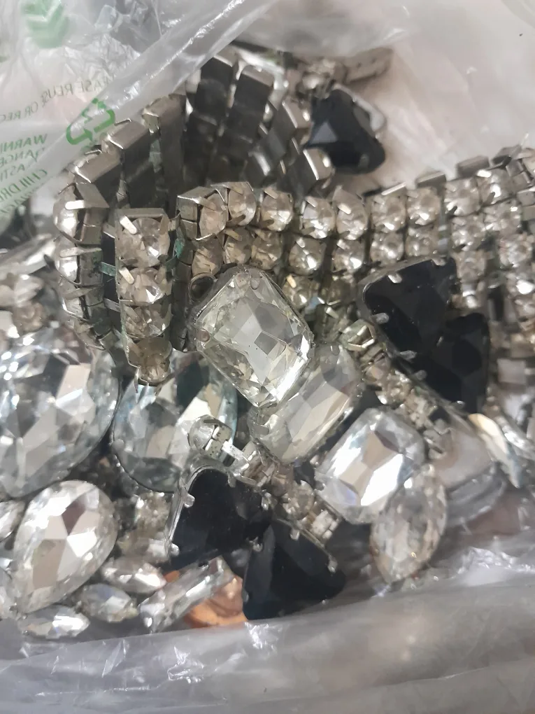 bag of mix craft jewelry  parts only read description thumbnail