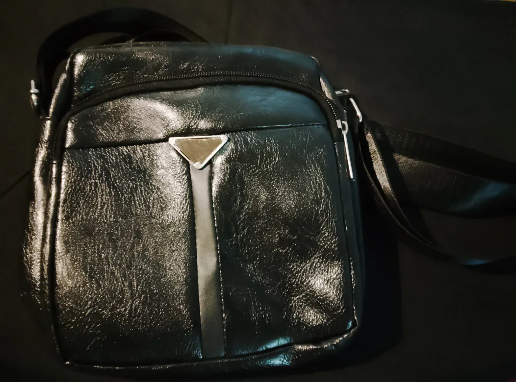 Black Leather Crossbody Bag thumbnail