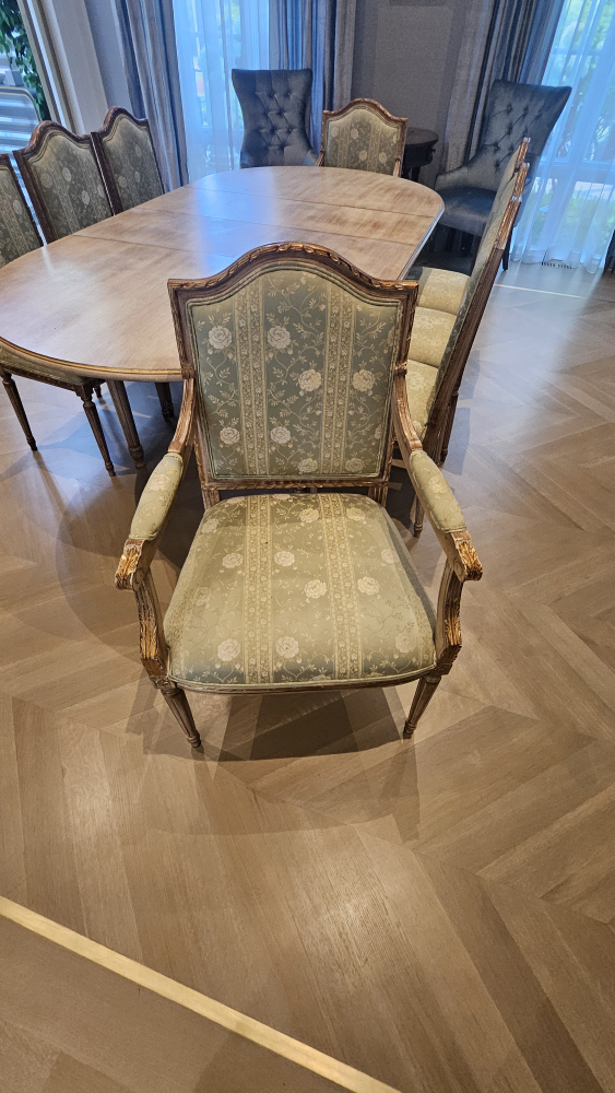 Vintage Floral Dining Chairs - Set of 8 - photo 3