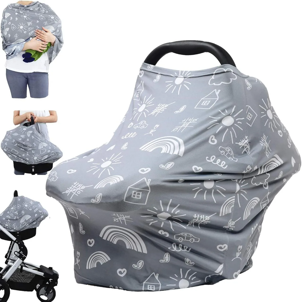 Breastfeeding Nursing Cover Carseat Canopy thumbnail