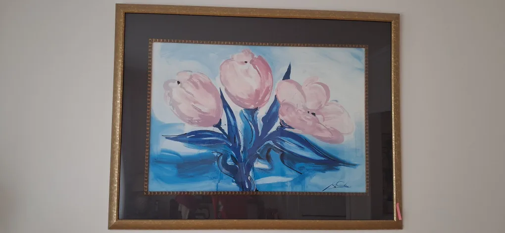 Framed Floral Painting thumbnail