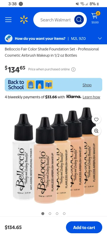 5 set Belloccio Airbrush Foundation image indicator(2)