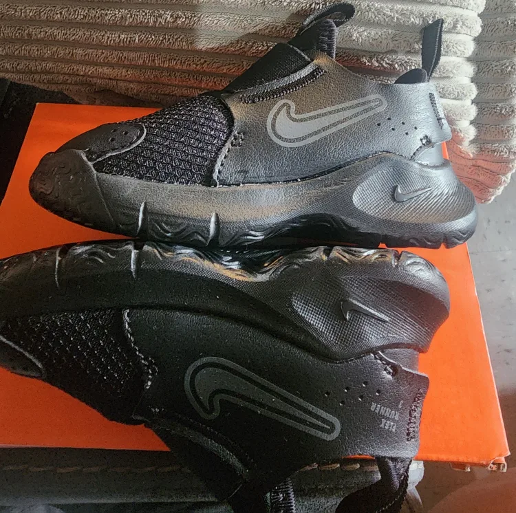 Nike Flex Runner 2 Black Toddler Shoes thumbnail