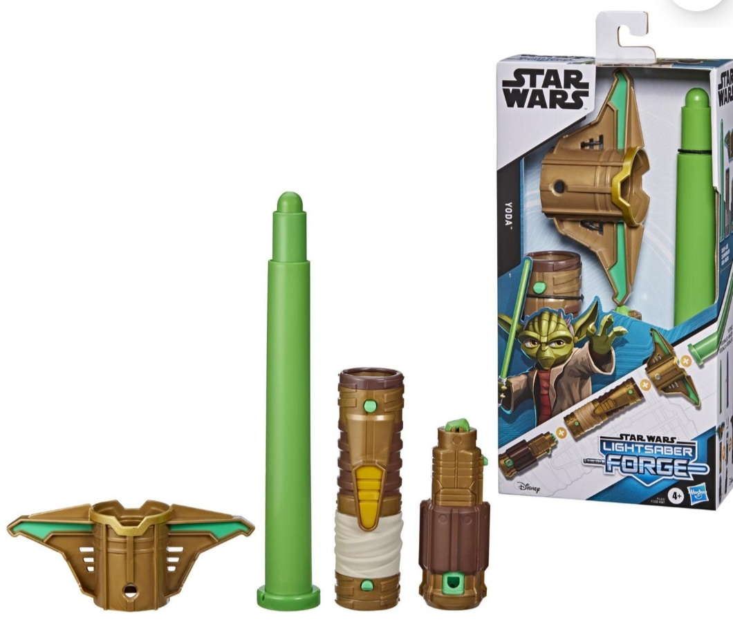 🥳NEW🤩 Star Wars Forge YODA LIGHTSABER Extendable Green