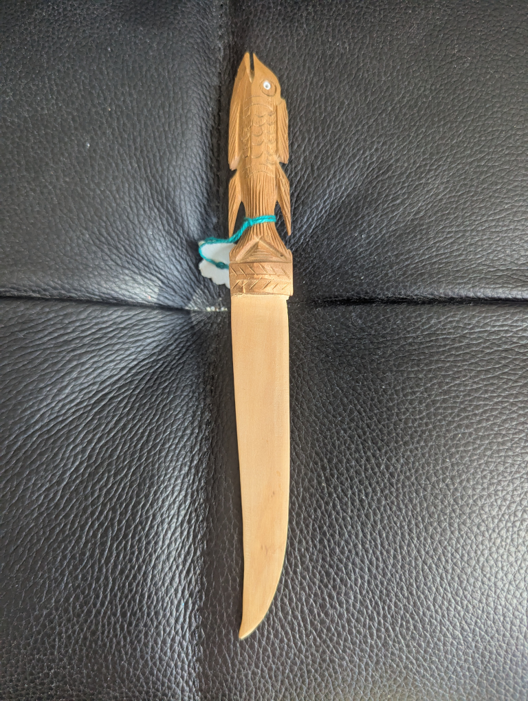 Hand Carved Wood Letter Opener