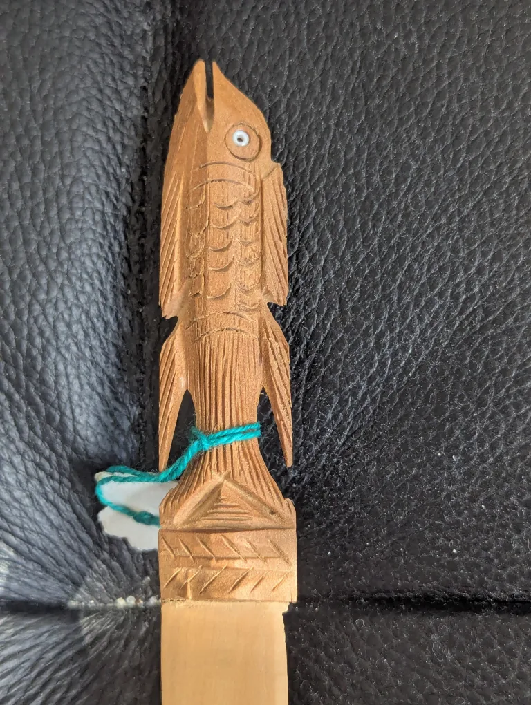 Hand Carved Wood Letter Opener image indicator(2)