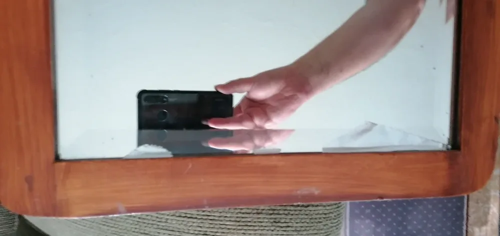 Vintage Wooden Framed Mirror image indicator(5)